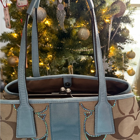 The Carryall F13533 No.j0969 Signature Stripe Kisslock shoulder bag - Picture 12 of 15